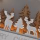 LED-Weihnachtsdekoration LED/2xAA Wald mit Hirschen