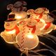 LED-Weihnachtslichterkette mit Saugnäpfen 6xLED/2xAA 1,2m warmweiß Schneemann