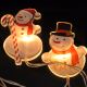 LED-Weihnachtslichterkette mit Saugnäpfen 6xLED/2xAA 1,2m warmweiß Schneemann