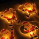 LED-Weihnachtslichterkette mit Saugnäpfen 6xLED/2xAA 1,2m warmweiß Weihnachtsmann