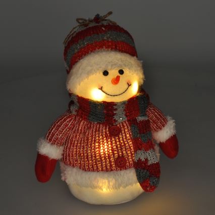 LED Weihnachtsdekoration LED/3xAA Schneemann