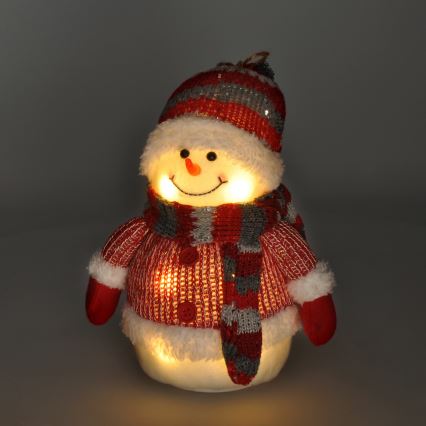 LED Weihnachtsdekoration LED/3xAA Schneemann