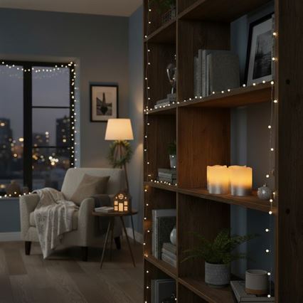 4er-Set LED-Kerzen aus natürlichem Wachs LED/1xCR2032 warmweiß