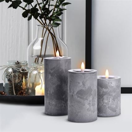 3er-Set LED-Kerzen LED/2xAA, warmweiß