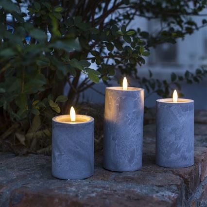 3er-Set LED-Kerzen LED/2xAA, warmweiß