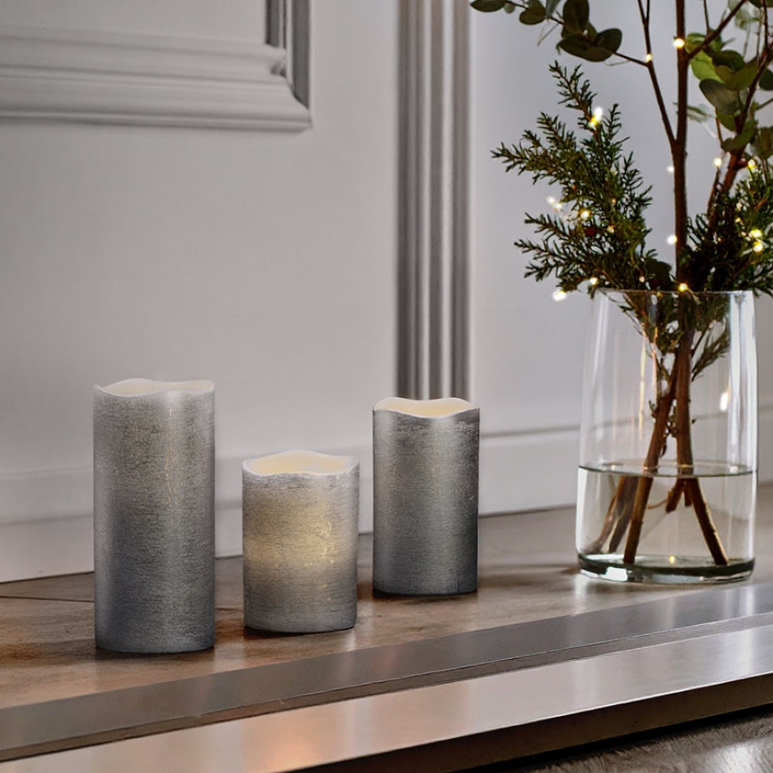 3er-Set LED-Kerzen LED/3xAAA warmweiß