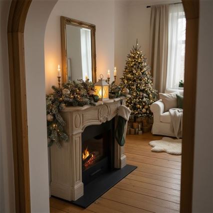 LED-Weihnachtslaterne LED/2xAA warmweiß