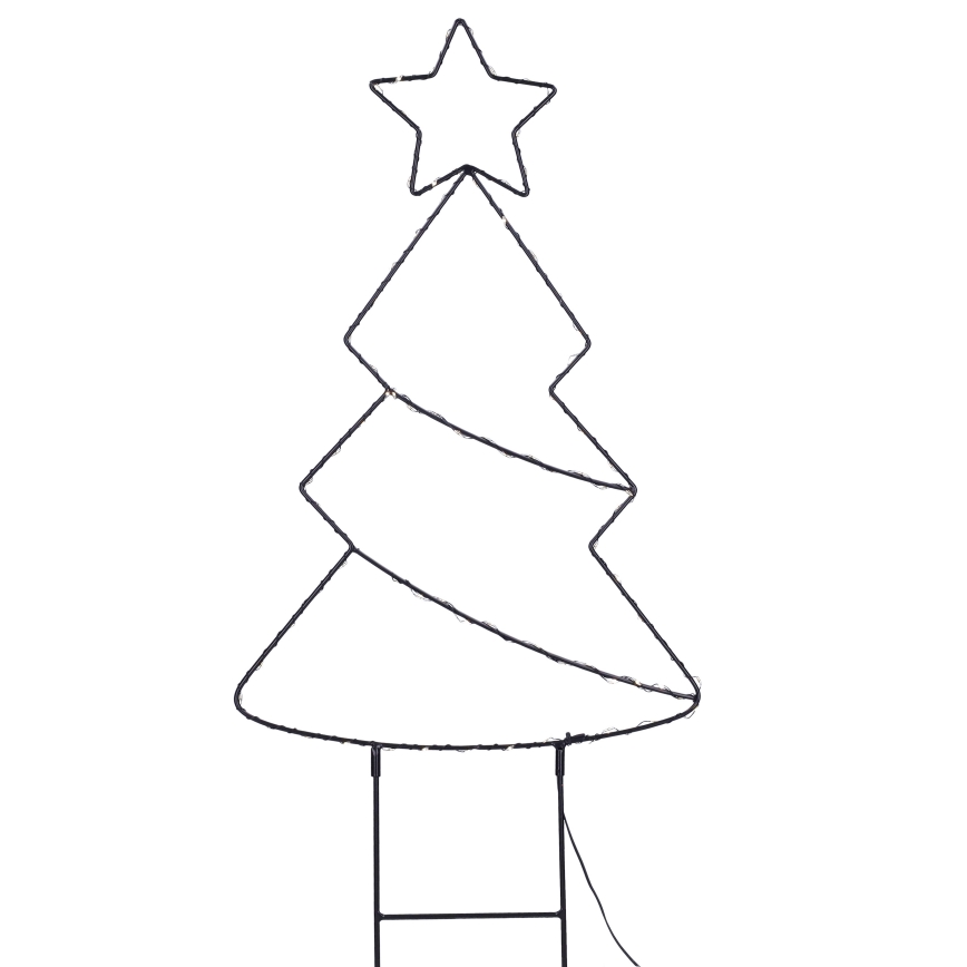 LED-Außen-Weihnachtsdekoration, 85×LED / 3×AA, IP44, warmweiß – Weihnachtsbaum