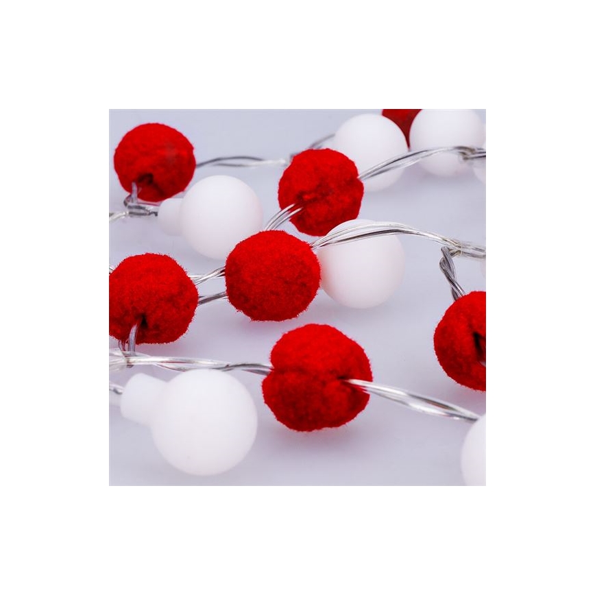 LED Weihnachtskette 20xLED/2xAA 1,8 m warmweiß