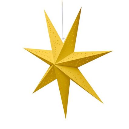 LED-Weihnachtsdekoration 20xLED/2xAA 60 cm warmweiß goldener Stern