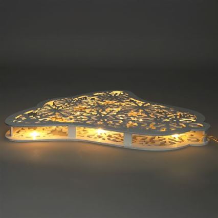 LED-Weihnachtsdekoration 9xLED/2xAA warmweiß Glöckchen