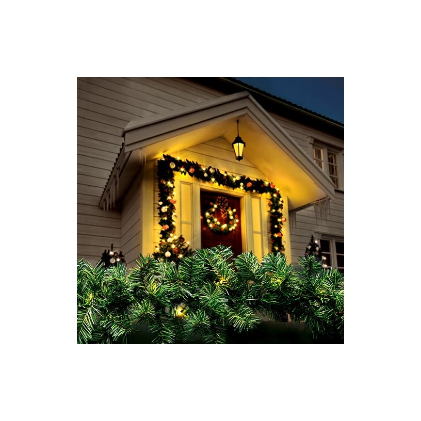 LED-Außen-Weihnachtsgirlande 112 LEDs / 3,6 W / 230 V / 700 cm / IP44