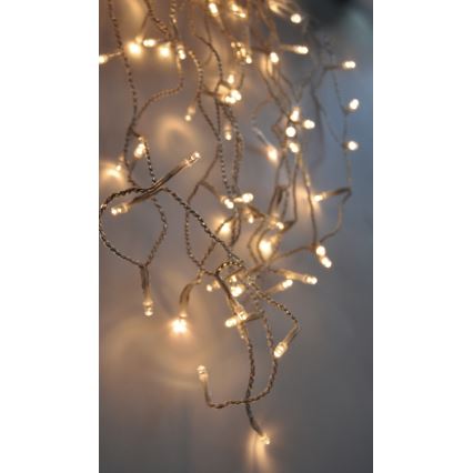 LED-Weihnachtslichtervorhang für Außenbereiche 120xLED/230V 3 m IP44