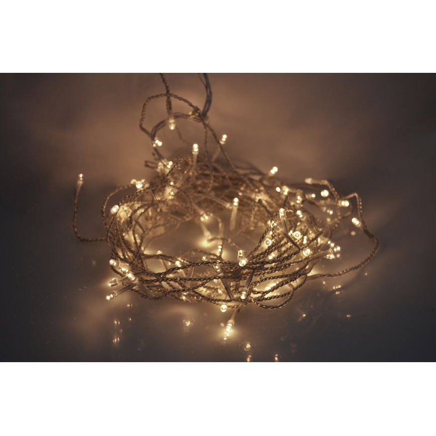 LED-Außen-Lichtervorhang 360xLED/8 Funktionen 15 m IP44 warmweiß