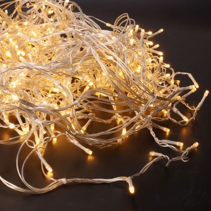 LED-Außen-Lichtervorhang 360xLED/8 Funktionen 15 m IP44 warmweiß