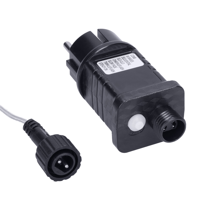 LED-Außen-Lichtervorhang 360xLED/8 Funktionen 15 m IP44 warmweiß