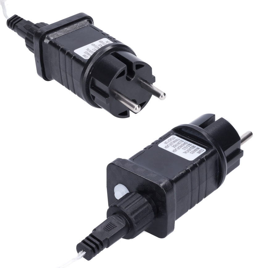 LED Außen-Weihnachtsvorhang 360xLED/8 Funktionen 15m IP44 warmweiß