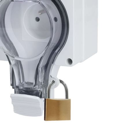 IP66-Doppelsteckdose für feuchte Umgebungen 230V/16A – wasser- und staubdicht