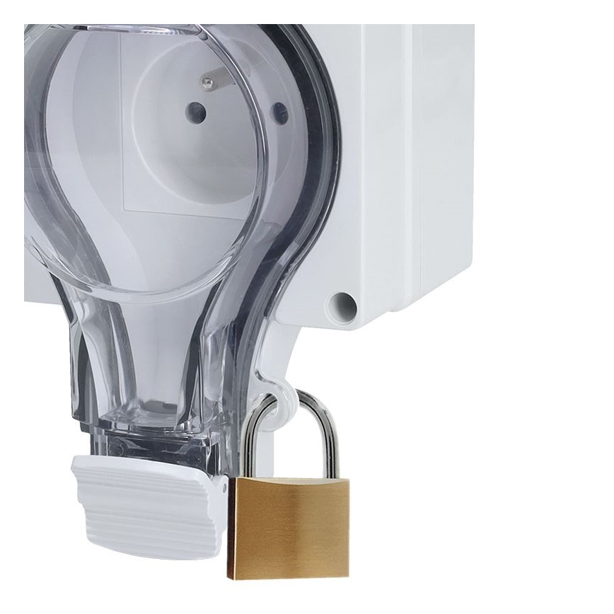 IP66-Doppelsteckdose für feuchte Umgebungen 230V/16A – wasser- und staubdicht