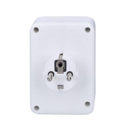 Steckdosenverteiler 1x16A+2x 2,5A mit 2xUSB A+C Ladegerät weiß