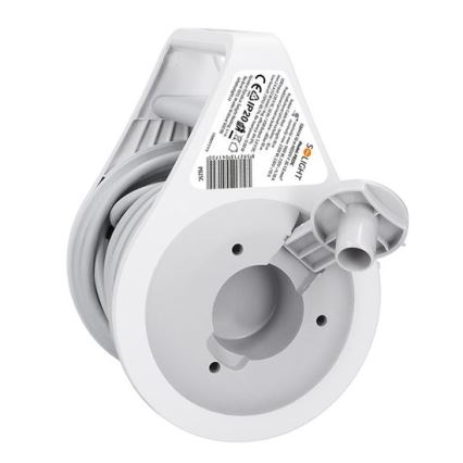 Aufrollbare Kabeltrommel mit 2 Steckdosen und USB‑A/USB‑C, 10 m