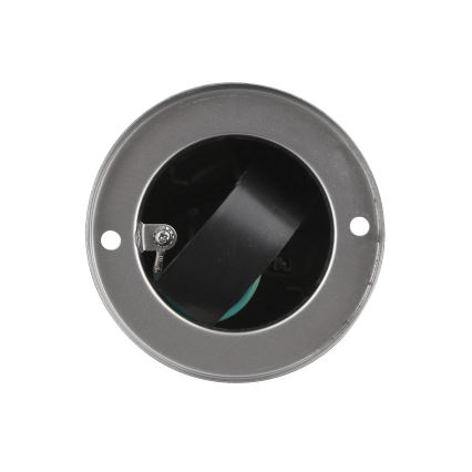 Außensteckdosensäule 2-fach 230V IP44 mattchrom rund