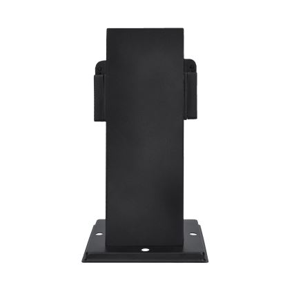 Außensteckdosensäule 2-fach 230V IP44 schwarz, eckig