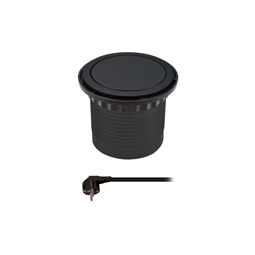 Steckdosensäule für eine Tischplatte 3x230V