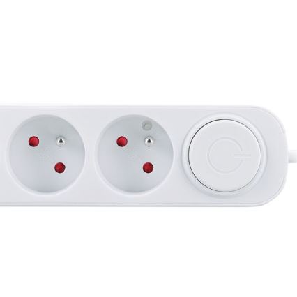 Verlängerungskabel 5 m mit Schalter, 3 Steckdosen und USB-A-/USB-C-Ladeanschlüssen