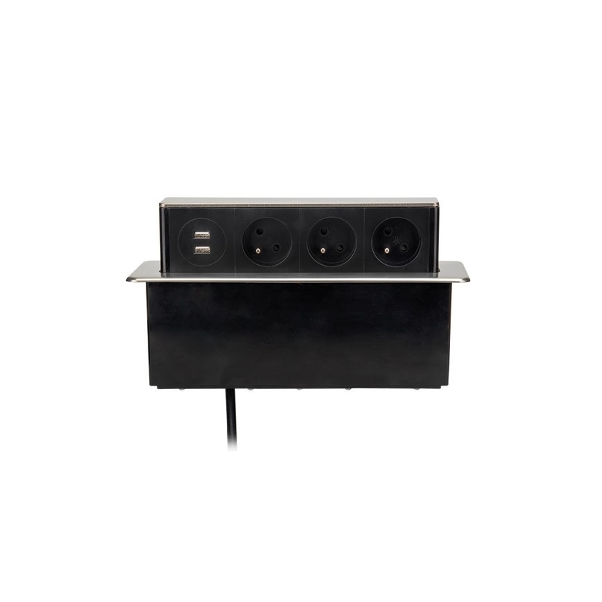 Steckdosensäule für Tischplatte 3x230V