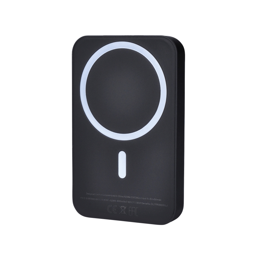 Powerbank 5000 mAh Magsafe schwarz