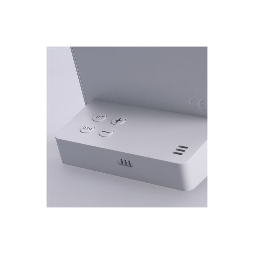 Digitales Thermometer 5V/2xAAA + 2xAAA weiß