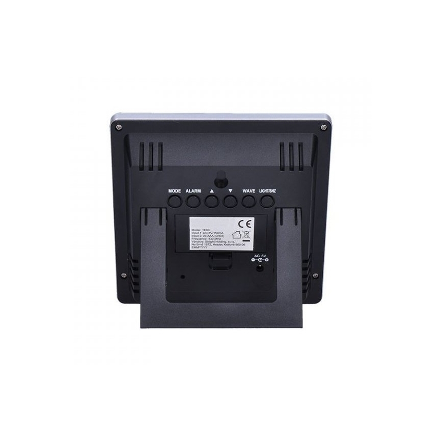Wetterstation mit LCD-Anzeige 230V/2xAAA + 2xAAA schwarz