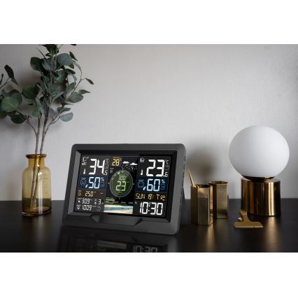 Professionelle Wetterstation mit farbigem LCD-Display 5V/2xAA + 3xAA + 2xAA Wi-Fi Tuya