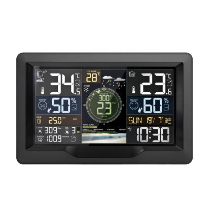 Professionelle Wetterstation mit farbigem LCD-Display 5V/2xAA + 3xAA + 2xAA Wi-Fi Tuya