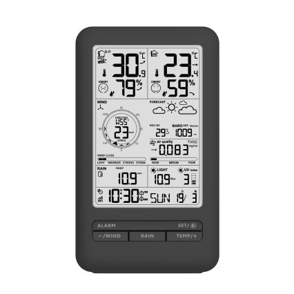 Profi-Wetterstation mit LCD-Display 2xAA Wi-Fi Tuya