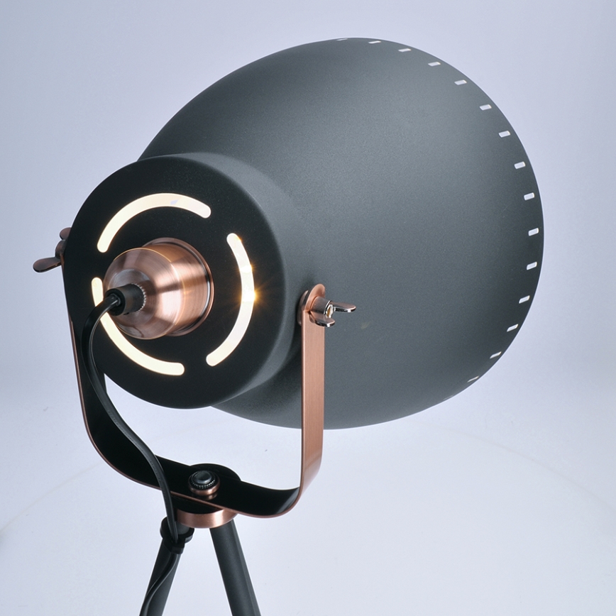 Stehlampe 1xE27/60W/230V schwarz 145cm