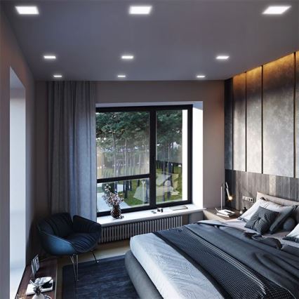 LED Panel LED/12W/230V 3000/4000/6000K 17x17 cm weiß