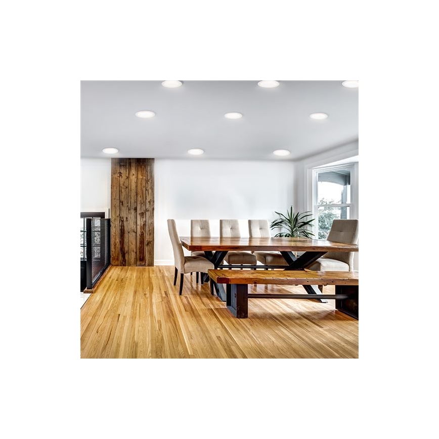 LED-Einbauleuchte LED/24W/230V 3000/4000/6000K Ø 30 cm weiß