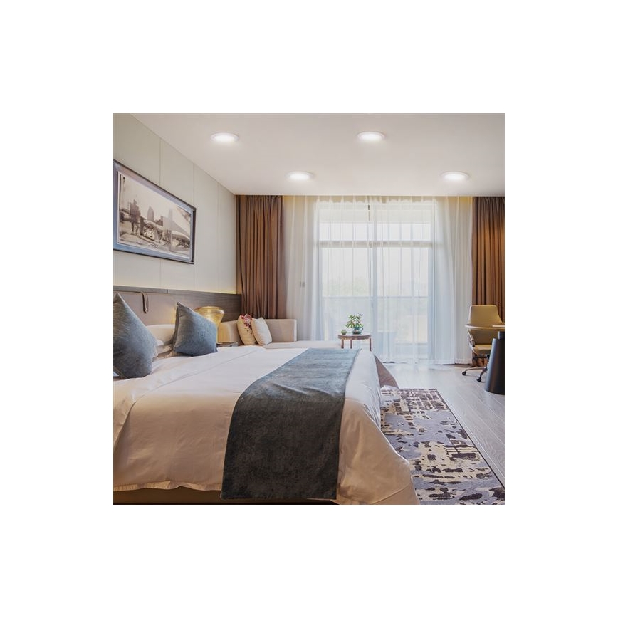 LED-Einbauleuchte LED/6W/230V 3000/4000/6000K Ø 12 cm weiß