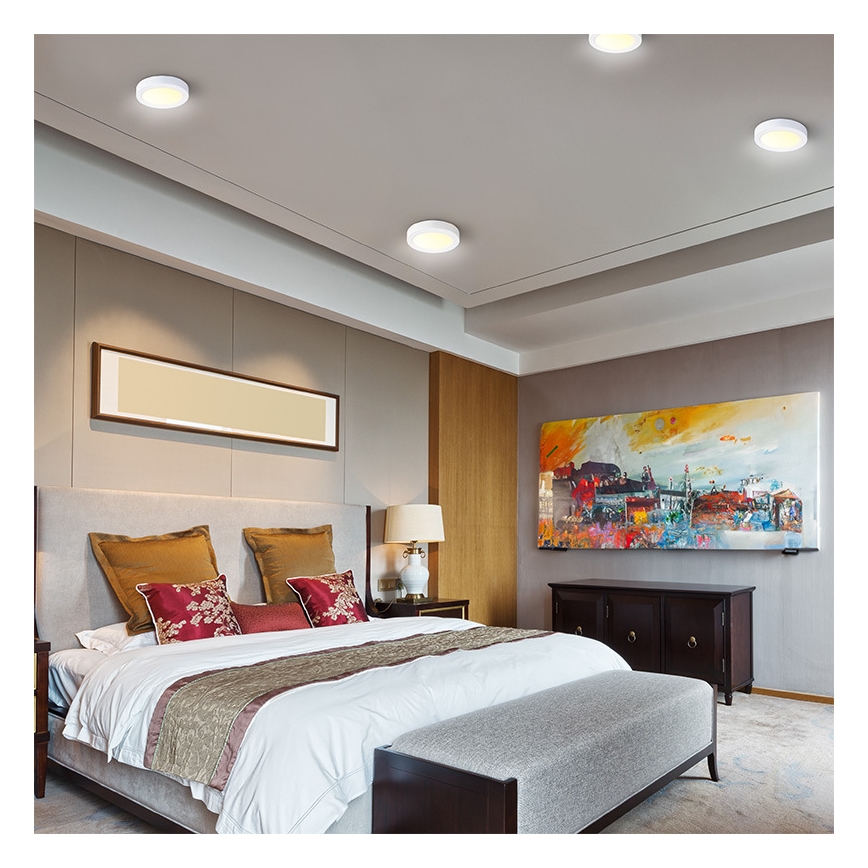 LED-Deckenleuchte LED/18W/230V 3000/4000/6000K Ø 22,5 cm weiß