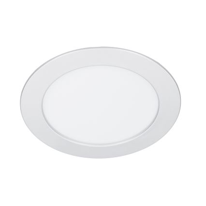 LED-Deckenpanel 2-in-1 (Aufputz-/Einbau-Panel), 12 W, 230 V, 3000/4000/6000 K, Ø17 cm, IP54, silber