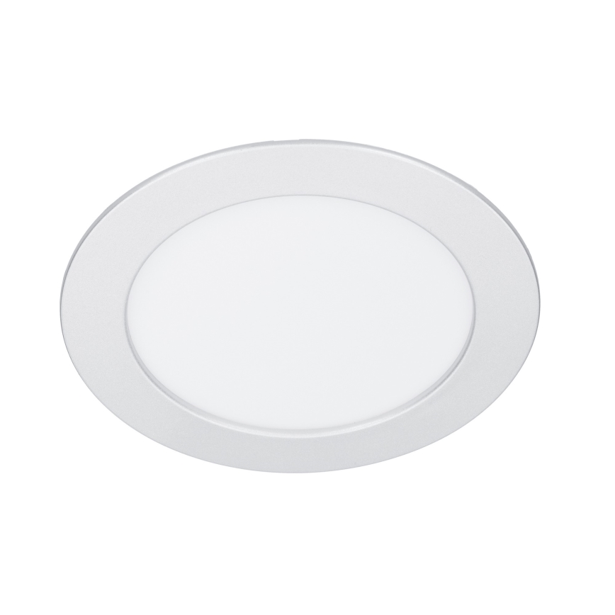 LED-Deckenpanel 2-in-1 (Aufputz-/Einbau-Panel), 12 W, 230 V, 3000/4000/6000 K, Ø17 cm, IP54, silber