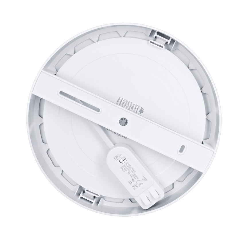 LED Aufbau-/Einbaupanel 2-in-1 18W/230V 3000/4000/6000K Ø 22,5 cm IP54 silber