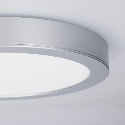 LED-Aufbau-/Einbau-Panel 2-in-1 24W/230V 3000/4000/6000K Ø 30 cm IP54 silber