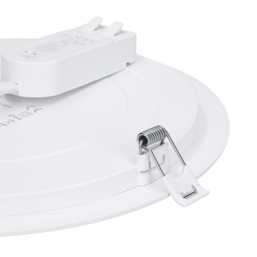 LED-Aufbau-/Einbau-Panel 2-in-1 24W/230V 3000/4000/6000K Ø 30 cm IP54 silber