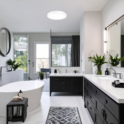 LED Aufbau-/Einbau-Panel 2-in-1 24 W / 230 V 3000/4000/6000 K Ø 30 cm IP54 weiß