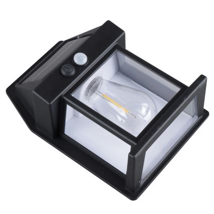 LED-dimmbare Solarlaterne mit Sensor, 3,7 V, IP44, 1200 mAh