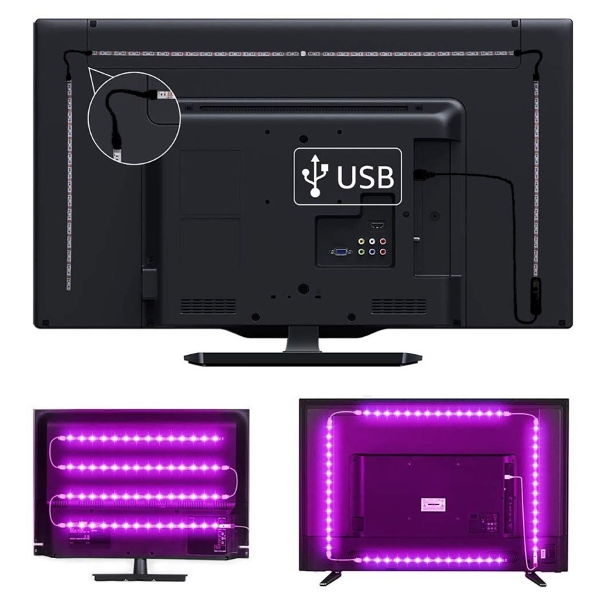 LED RGB dimmbarer Streifen für TV LED/6W/5V Wi-Fi Tuya + Fernbedienung 0,5m