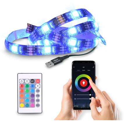 LED RGB dimmbarer Streifen für TV LED/6W/5V Wi-Fi Tuya + Fernbedienung 0,5m